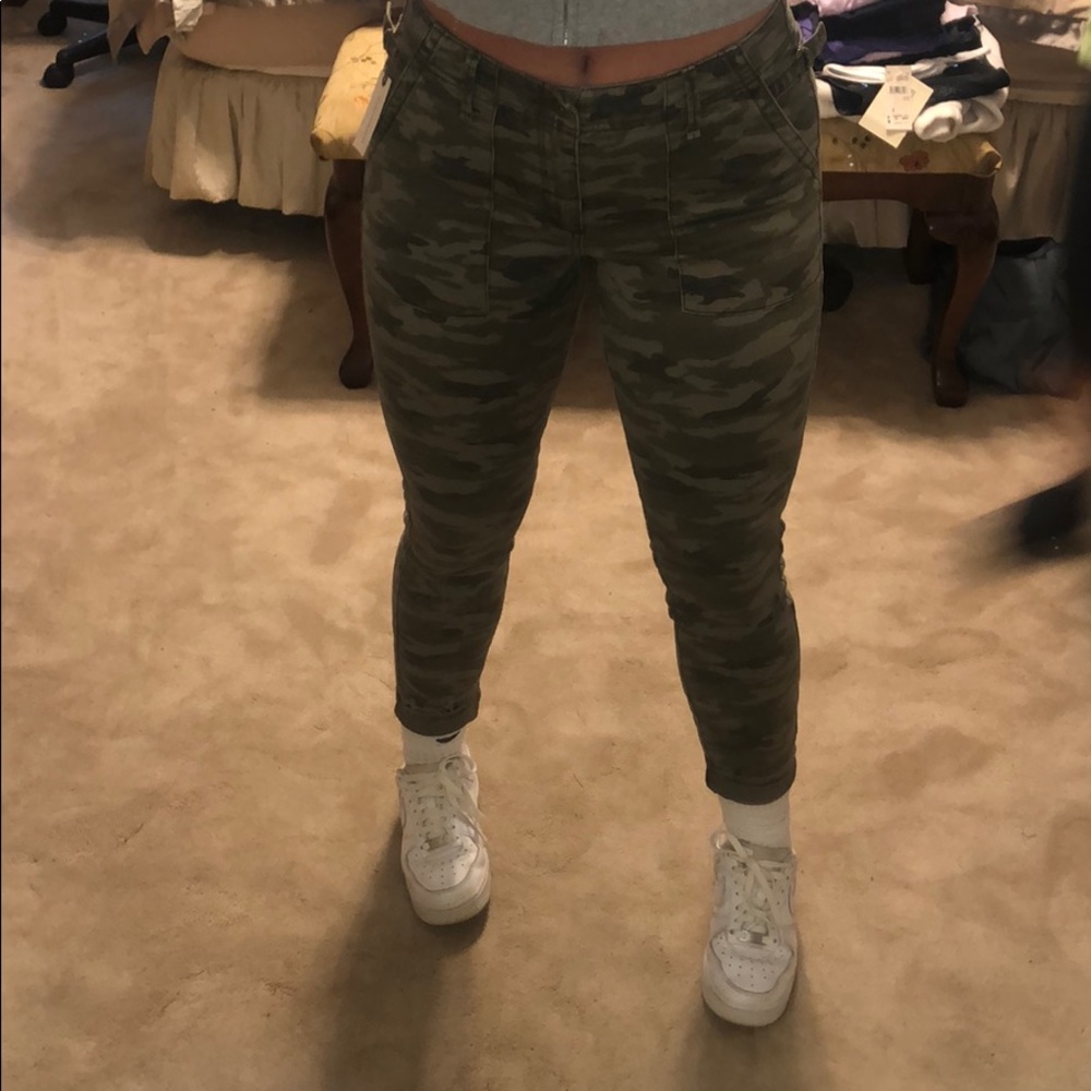 vintage anthropologie tight army pant
